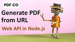 Convert Web Page URL to PDF with PDF.co API in JavaScript Node.js