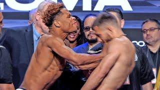 CRAZY SHOVE Devin Haney vs. Vasiliy Lomachenko • FULL WEIGH IN & FACE OFF  Top Rank Boxing