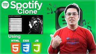Creating a Spotify Clone Using HTML CSS & JavaScript Only  JavaScript Music Player
