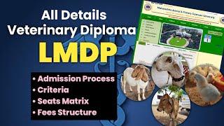 Veterinary Diploma in maharashtra  LMDP Admission process  All Info about LMDPLSS Admission