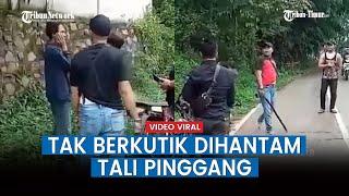 Begal Ditangkap Warga Tak Bisa Berkutik Dipukul Pakai Tali Pinggang