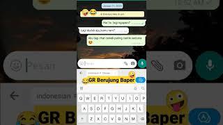 Udah PD Dikira Gombalin Padahal Bukan Buat Dia CHAT WA BIKIN BAPER #chatgombalan #chatwa #short