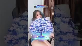 Live hott ++ pesona putri nia lingerie biru