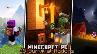 15 Useful Minecraft PE Survival Add-onsMods To Improve 1.18 Gameplay