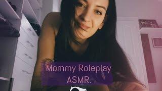 ASMR Nurturing Mommy Roleplay  lullaby diaper change cuddles low light etc