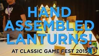 Pete hand assembles these stunning Zelda lanturns at Classic Game Fest