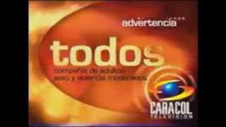 CARACOL TELEVISIÓN Logo Canal Original 2003 - Intro y Advertencia