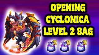 OPENING  CYCLONICA LEVEL 2 BAG  CASTLE CLASH