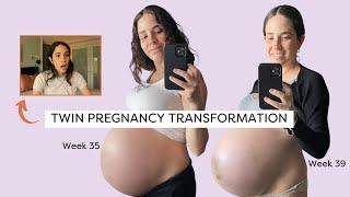 TWIN PREGNANCY TRANSFORMATION 15-40 Weeks Full-Term Journey  My Reaction 3 Years Later