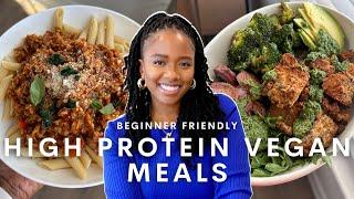 EASY HIGH PROTEIN VEGAN meals I’ve been loving  30-MINUTE vegan and vegetarian meal ideas