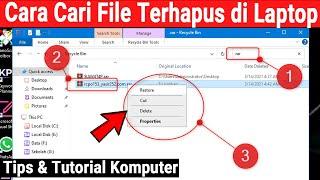 Cara Mencari File yang Terhapus di Laptop