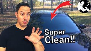 How To Super Clean Your Windshield  Removes ALL Water Spots