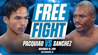 Manny Pacquiaos Top Rank Debut Against Agapito Sanchez  NOVEMBER 10 2001