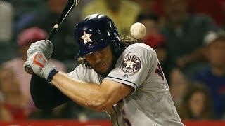 MLB Houston Astros Players Getting Hit by pitches Intentionally