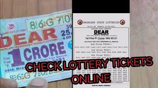 Check online dear lottery ticket check live