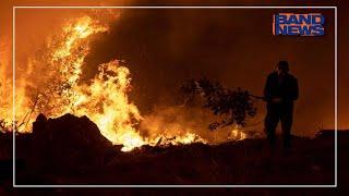 Incêndio devasta segunda maior ilha na Grécia