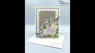 Stampin UpDarling DetailsWonderful ThoughtsDelicate DetailsGlorious GinghamWedding Card