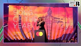 Adele wins Song of the Year  The BRIT Awards 2022