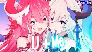 Nightcore ↬ U + ME  KILLBOY Lyrics