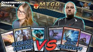 Azorious Control vs Jund Creativity  MTG Modern  MTGO Masters  Quarterfinals  Match 4