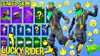 *NEW* LUCKY RIDER Skin Showcased with Fortnite Dances.. Male Sgt. Green Clover