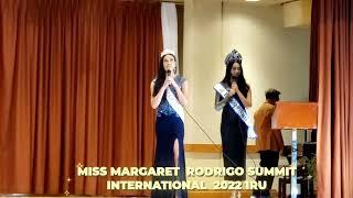 MISS MARGARET  RODRIGO SUMMIT INTl1ru interviewed by Miss Friendship  Intl Melissa  Ventocilla 2ru