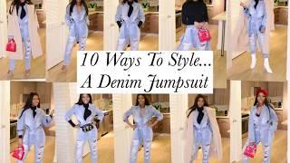 10 WAYS TO STYLE A DENIM JUMPSUIT  STYLE