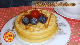 Como Preparar Estos Ricos WAFFLES Deliciosos  Receta Fácil