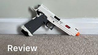 REVIEW combat master toy gun shell ejecting pistol