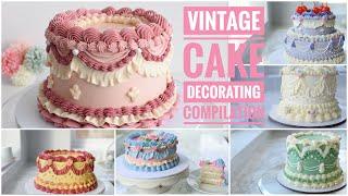 Vintage Cake Decorating - Satisfying Piping Compilation - How to Make Cake - Cake StyleTrend 2021