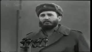 Хроника СССР  1962. Глава Кубы Фидель Кастро  пламенно выступил на  большом митинге в Москве