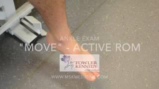 Ankle Exam - Look Feel Move