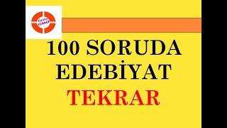 100 Soruda EDEBİYAT TEKRAR  #DaimaTürkçe #AYT #Edebiyat