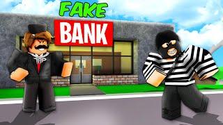 I Opened a FAKE BANK to Catch a ROBBER.. Brookhaven RP