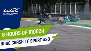 HUGE CRASH  Aston Martin TF Sport #33  2022 6 Hours of Monza  WEC