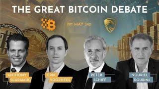  LIVE Bitcoin vs. Gold Debate Scaramucci & Voorhees vs. Roubini & Schiff
