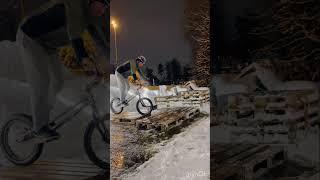 Trial #winter #bike #sports #biketrial #subscribe #training #bikelife #norway #follow #shortvideo