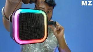 MZ S669  Bluetooth Speaker Unboxing & Review  Karaoke Mic  RGB  Best Speaker Under 800 