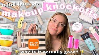 doing a full face ONLY using viral makeup KNOCKOFFS… are they better than high-end??