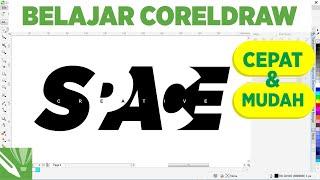 Membuat Low Space Text Effect Coreldraw - Belajar Coreldraw