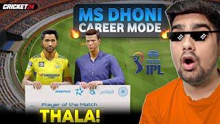 THALA Playing *MS DHONI* Career Mode As CAPTAIN In IPL Cricket 24
