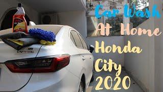 Honda City 5th Gen Car Wash At Home Using 3M Car Shampoo