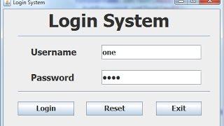 How to Create a Login Systems in Java Eclipse