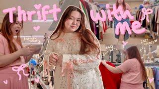 thrift with me  haul & easy coquette aesthetic diys