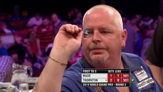 TWO NINE-DARTERS IN ONE MATCH  Wade and Thornton - 2014 World Grand Prix