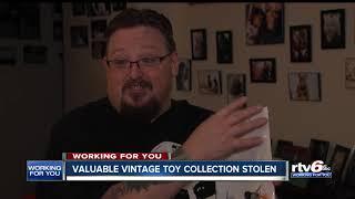Skradziono cenną kolekcję starych zabawek