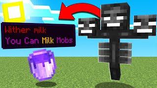 Milk Mobs  ماين كرافت ولكن اقدر احلب جميع انواع الوحوش والحيواناتحليب الوذر؟