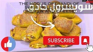 The modus operandi of Swiss roll staring chicken and cheese