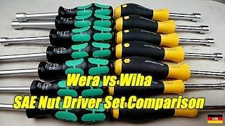 Wiha vs Wera SAE Nut Driver Set Comparison