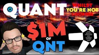  QUANT  $1M #QNT in 6 days   SMART MONEY   QUANT EATING UP THE COMPETITION  #QUANT #QUANTCOIN